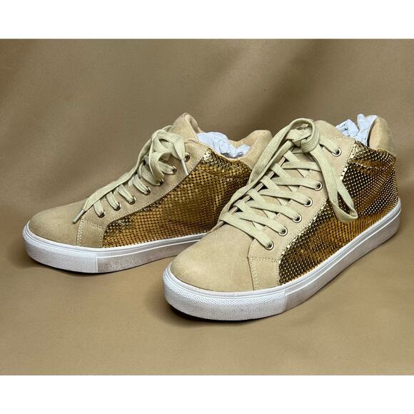 Coconuts by Matisse Gold and Tan Athletic Sneakers - Picture 4 of 12